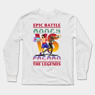 Boxing Legends: Money vs Pacman Long Sleeve T-Shirt